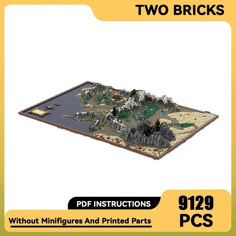 

Magical Rings Movie Model Moc Building Bricks UCS Middle Earth Map Technology Blocks Gifts Christmas Toys DIY Sets Assembly