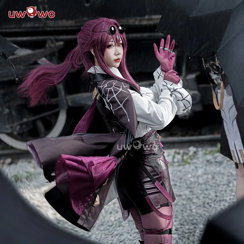 IN magazzino UWOWO Cosplay Kafka Honkai: Star Rail Kafka Costume Cosplay muslimah Honkai Impact Cosplay gioco di ruolo Outfit