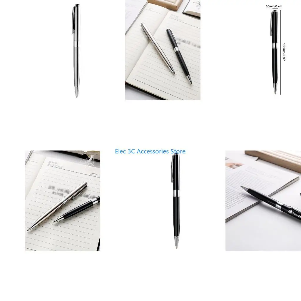 Y51A Metal Signing Pen 0.7mm Writing Thickness Black Metal Ballpoint Pen Black for Business Women Men Gift