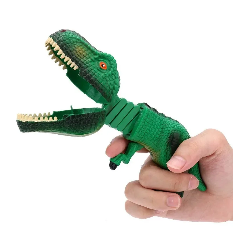 Children Dinosaur Toy Plastic Animal Toys   Figures Grabber Claw Game Snapper Pick Up  Novelty  Kids Gift