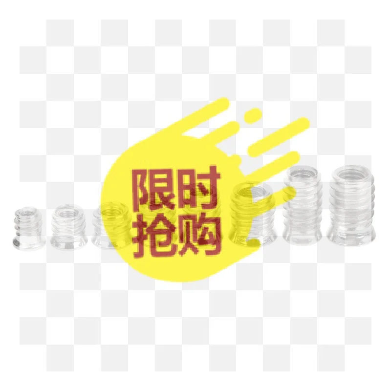 【BA】10pcs Hex Socket Embedded Insert Nuts M4 M6 M8 Woodworking Furniture Hardware Supplies