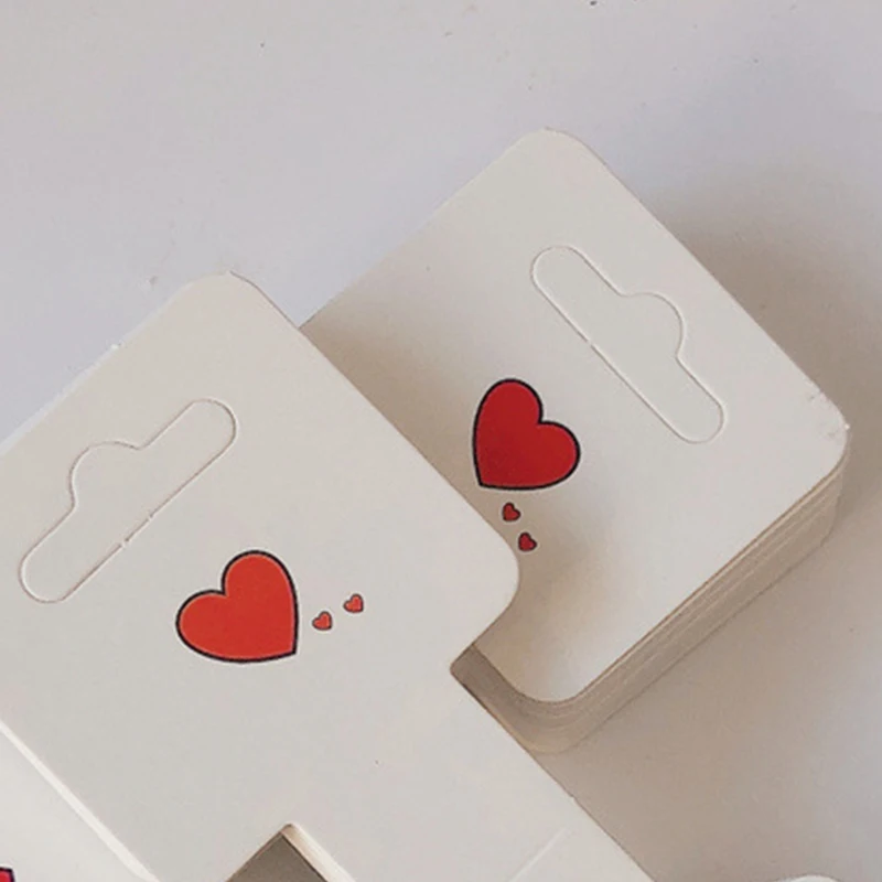 50 Stück Einfache Herz-Verpackungskarten für Handgemachte Halsketten, Armbänder, Stirnbänder, Haarbänder, Displaykarten, Einzelhandels-Hängeetiketten – Detail 4