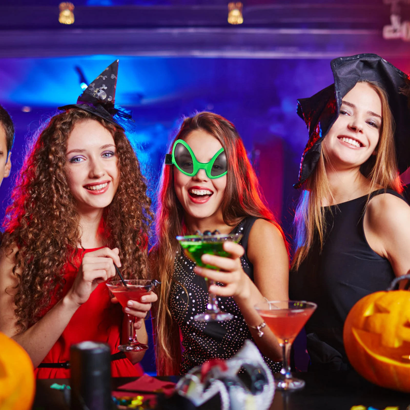 

Светодиодные очки «Чужой», неоново-зеленые солнцезащитные очки с подсветкой, забавные новые светящиеся аксессуары для Хэллоуина, аксессуары для очков