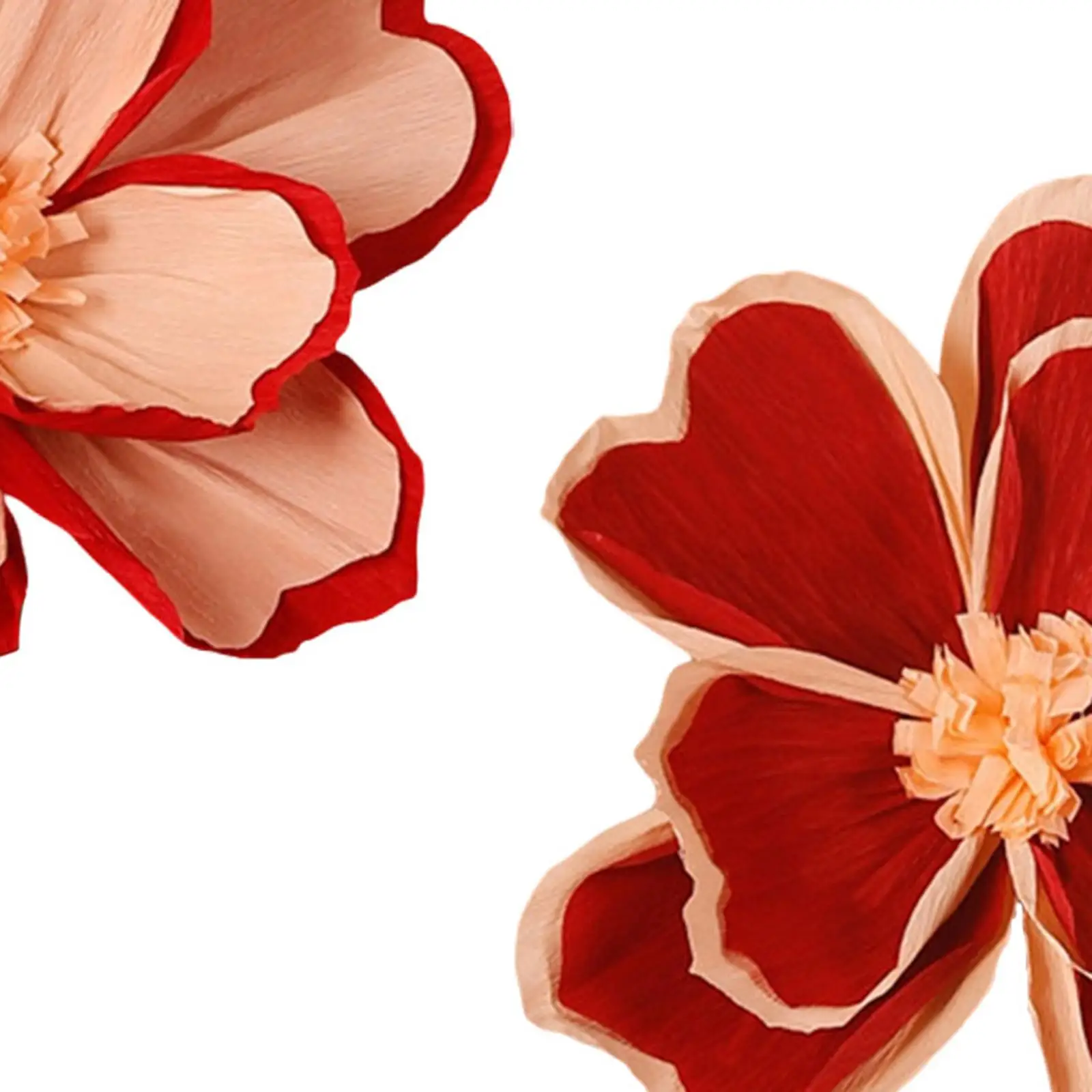 Handmade Crepe Paper Flower Elegant Wedding Decor Centerpiece for Bridal Shower and Home Party