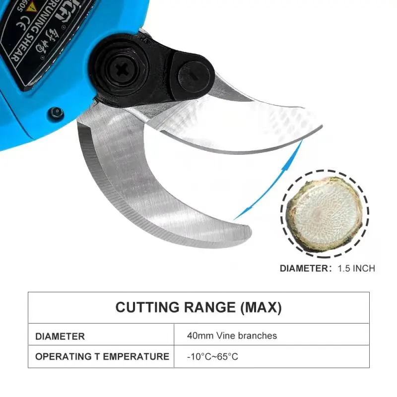 SUCA Professional Cordless Electric Pruning Shears SC-8605 Power Cutter Tool Orchard Scissors Garden Tree Branch Pruner Trimmers