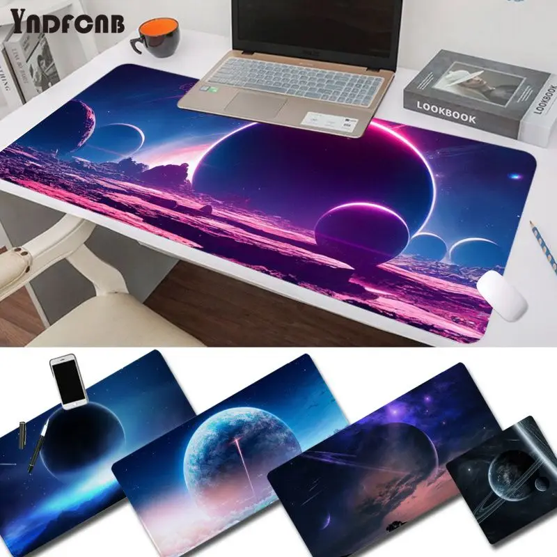 

Yzuoan Earth Space Mousepad Hot Large Gaming Mouse Pad XL Locking Edge Size for Gameing World of tanks CS GO Zelda