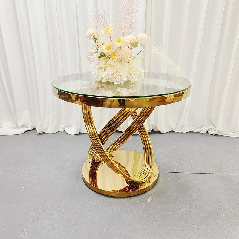 Meubles de table à dessert de restaurant de mariage de luxe moderne nouveau