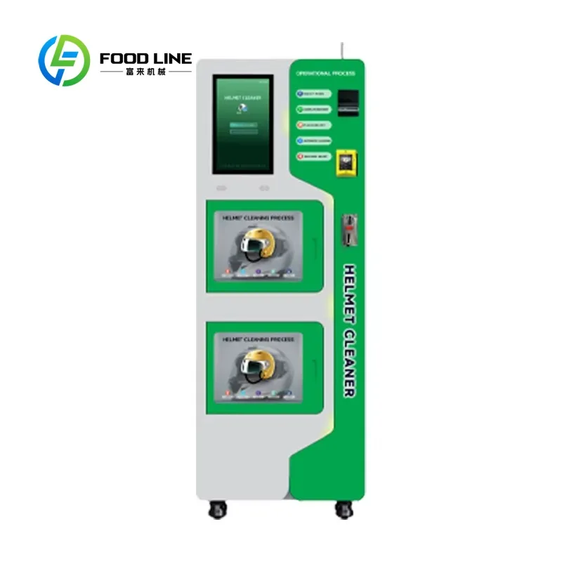 Customized size Bike Shop Automatic Portable Helmet Cleaning Vending Machine