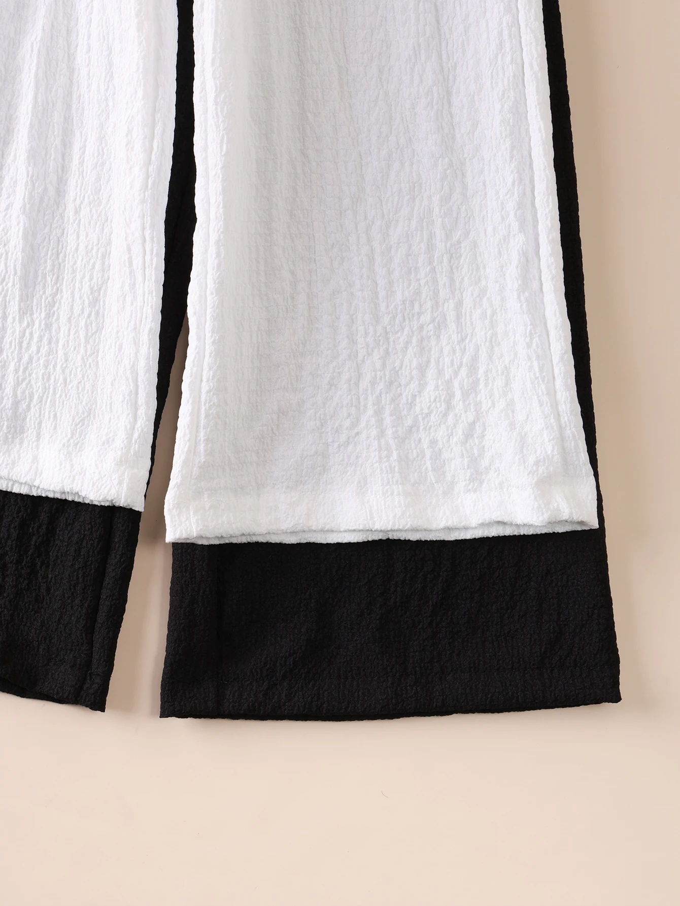 2-teilige einfarbige Mädchenhosen mit Schleifendekoration, weiche, leichte und bequeme Leggings, geeignet für Frühling, Sommer und Herbst – Detail 10