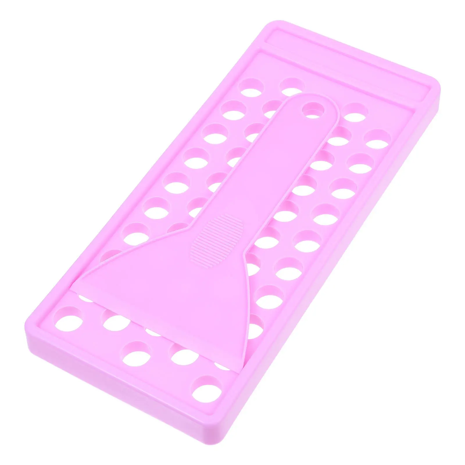 1Set Lipstick Filling Tray 50 Holes DIY Lip Balm Crafting Kit with Spatula for Homemade Lip Gloss Sunscreen Stick DIY Supplies