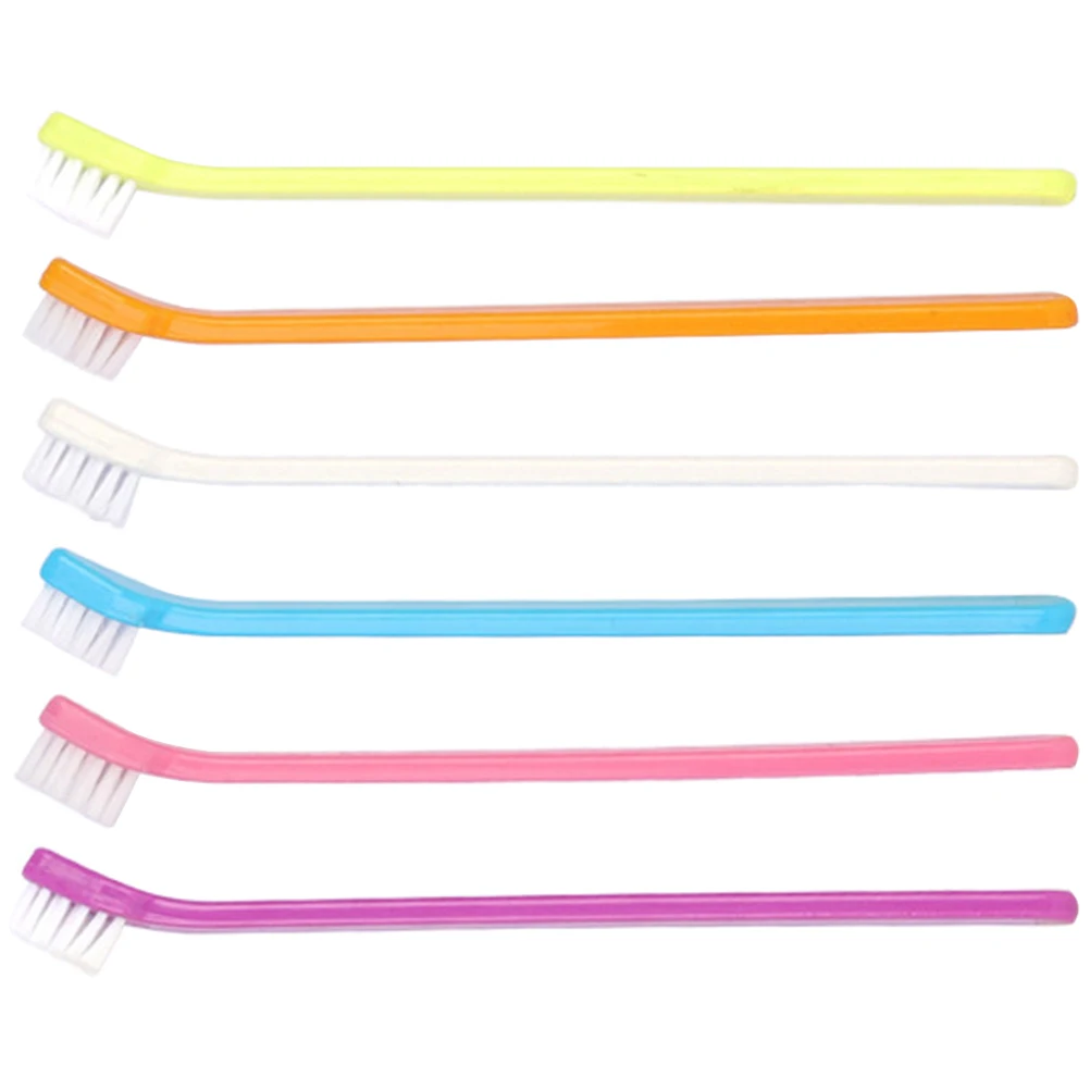 

6pcs Pet Toothbrush Soft Bristle for Small Cat Dog Care Dental Cleaning Tools Lightweight Portable Travel for dogs