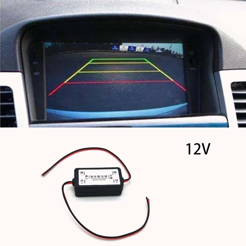 12V Anti-interference DC Power Relay Capacitor Filter Connector Auto Car Camera Filter Car Auto Reverse Rear View Camera Tool