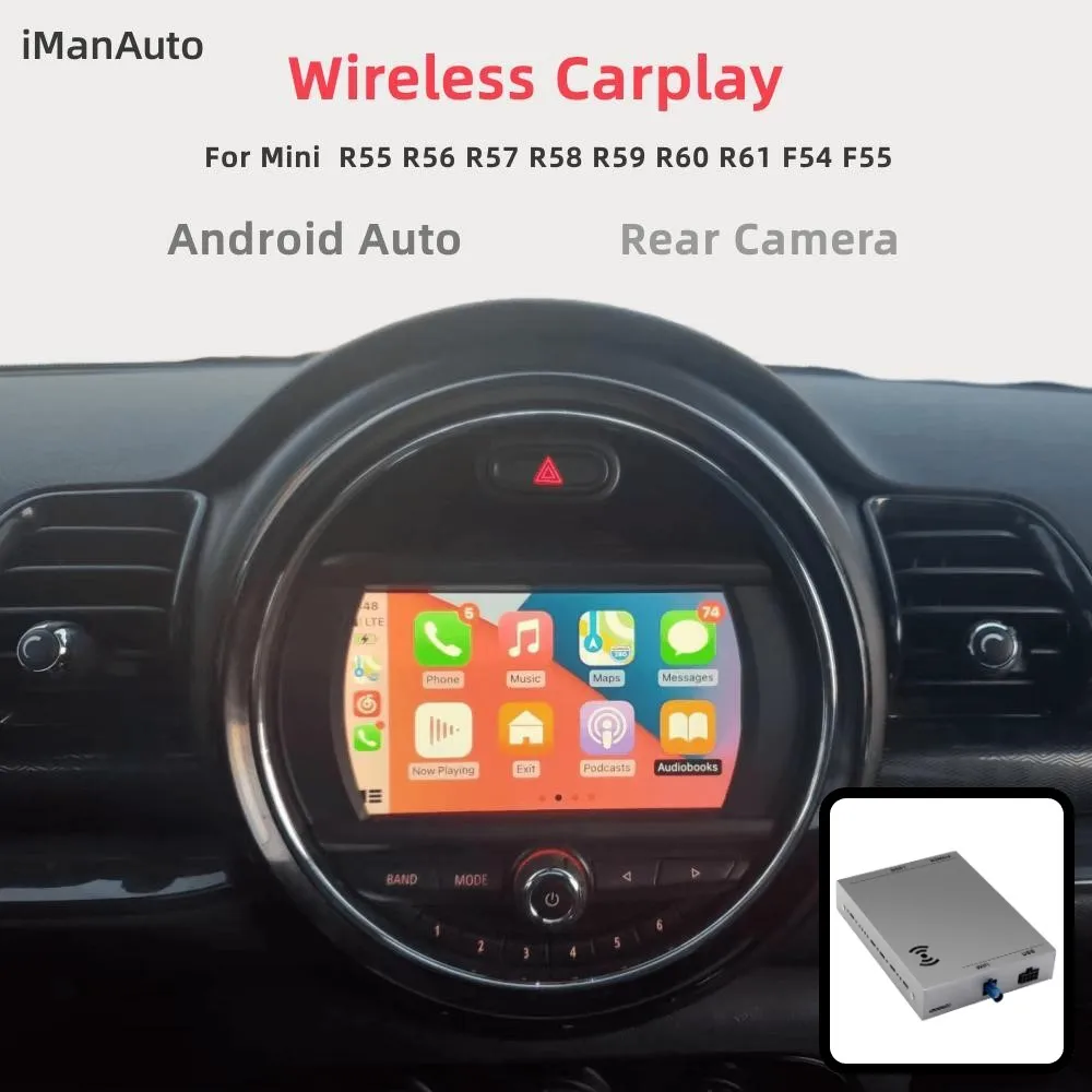 Wireless CarPlay Interface for Mini Clubman Countryman Hardtop John Cooper Works R55 R56 R57 R58 R59 R60 R61 F54F55 Android Auto