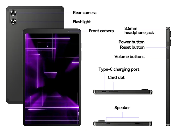 Headwolf FPad6 8.7inch Android16 Tablet 800x1340 4GB RAM+20GB expandable+128GB ROM 8MP/16MP Camera SIM 4G LTE WiFi+BT 5.0 - view 5