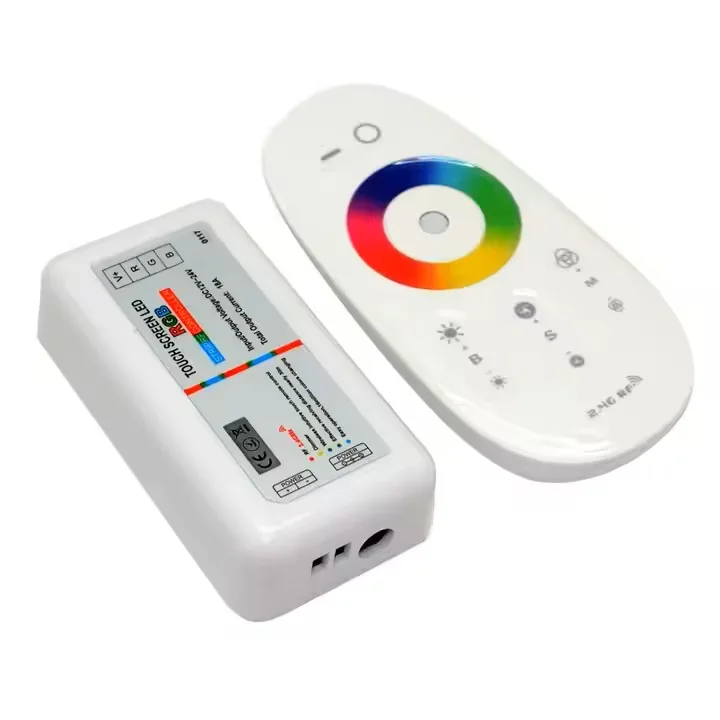 

RGB LED Controller 2.4G 3 DC12-24V Touch Screen Remote Control for RGB LED Strip Dimmers