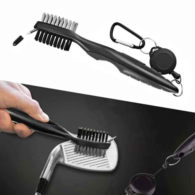 

Golf Groove Cleaning Brush Golf Club Brush 2 Sided Golf Putter Wedge Ball Groove Cleaner Kit Cleaning Tool Golf Accessories