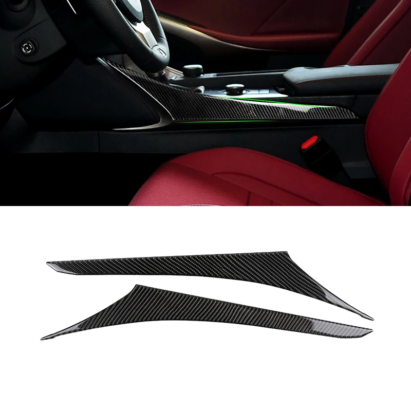 For Lexus IS250 2013 2014 2015 2016 2017 2018 Carbon Fiber Car Interior Center Control Panel Gear Shift Cover Trim