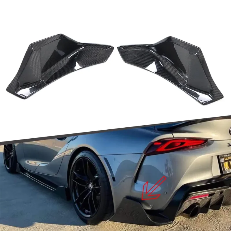 Rear Splitter Car Body Kit Aimgain Type Carbon Rear Bumper Splitter Flaps for Supra A90 A91 MK5 2019+