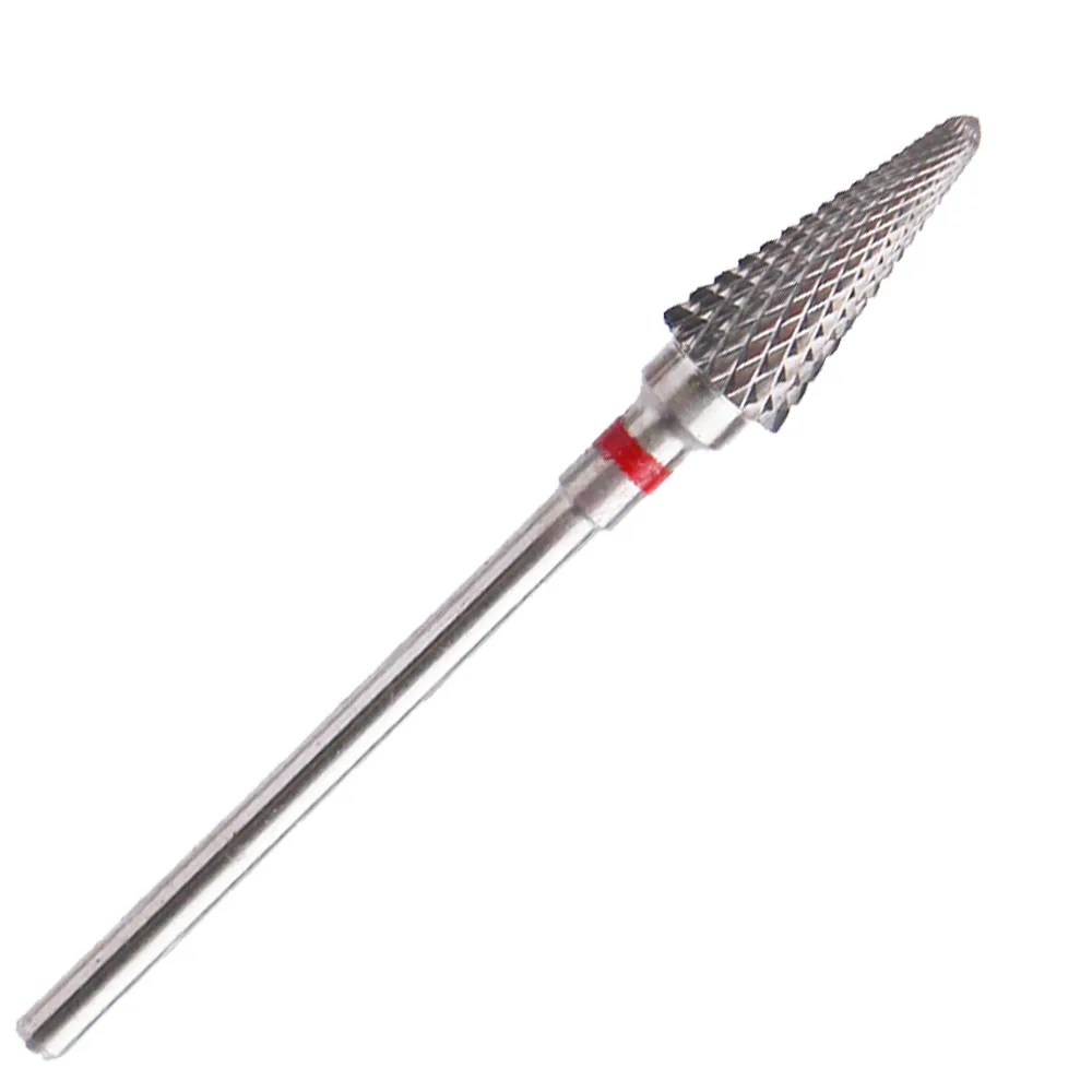 لقمة مثقاب الأظافر من الكربيد لقطع الطحن لتقليم الأظافر ، معدات طلاء الأظافر ، أدوات ملحقات جل جل بالأشعة فوق البنفسجية ، 1 * * #4