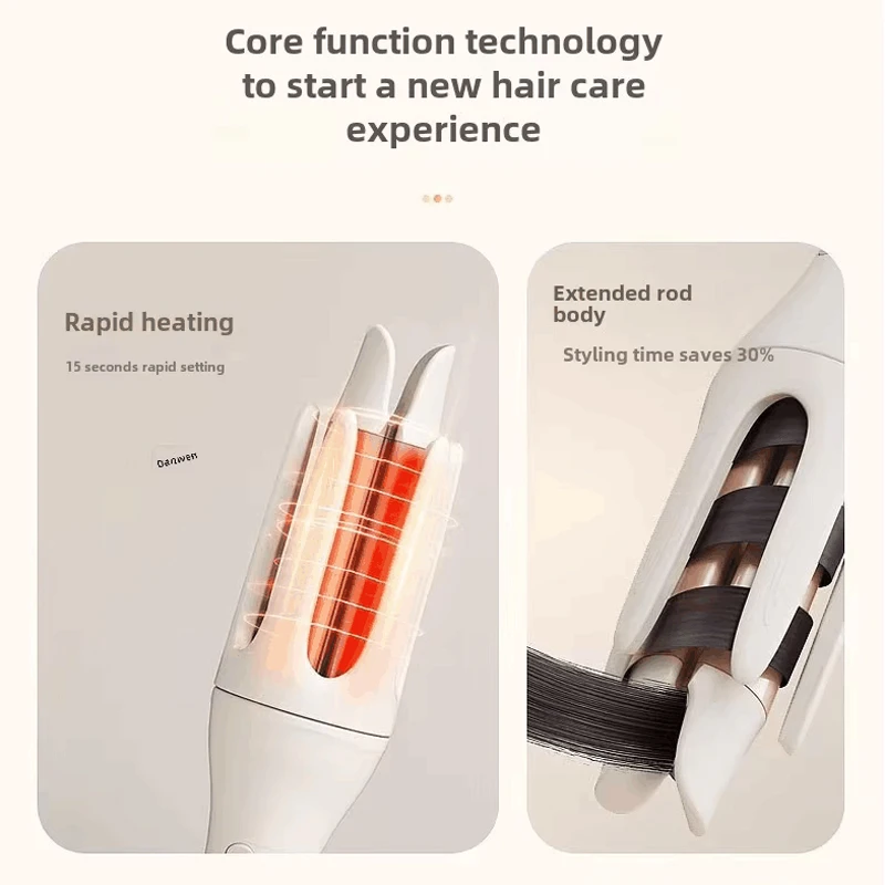 Ferro de ondulação rotativo automático onda ondas anti-emaranhado modelador de ferro de ondulação rotação elétrica não machuca o cabelo para confortável