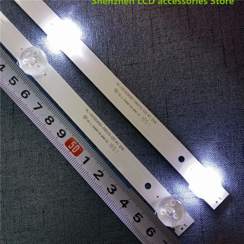 TVバックライトバー,6leds HL-00320A30-0601S-07 a1 6 argento IP-LE32/495523 lcd,575mm,6ランプ,6vアルミニウム,100% 新品