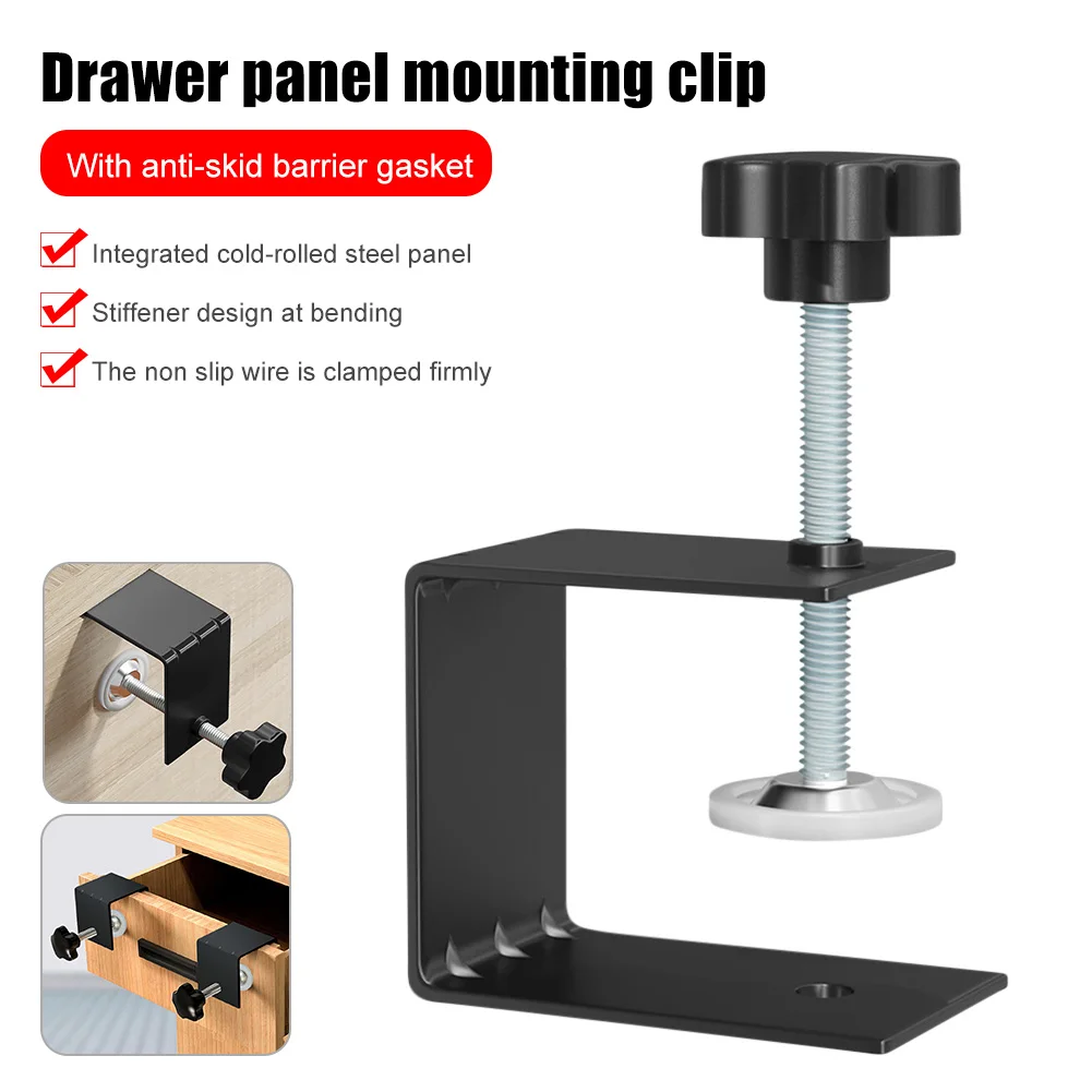 Woodworking Jig Cabinet Tool, Steel Drawer, Front Installation Clamps, Home Furniture Accessories, Panel Clips Tools for Home