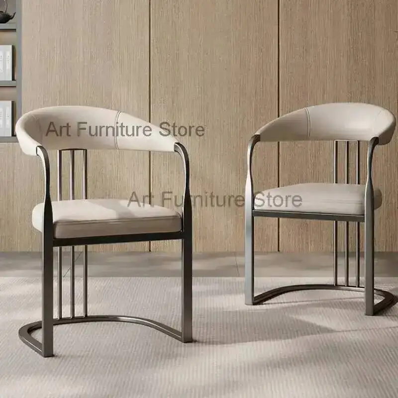 Chairs Luxury Dining Leather PU Restaurant Wedding Ergonomic Salon Dining Chairs Modern Balcony Sillas Comedor Furniture BL50CY