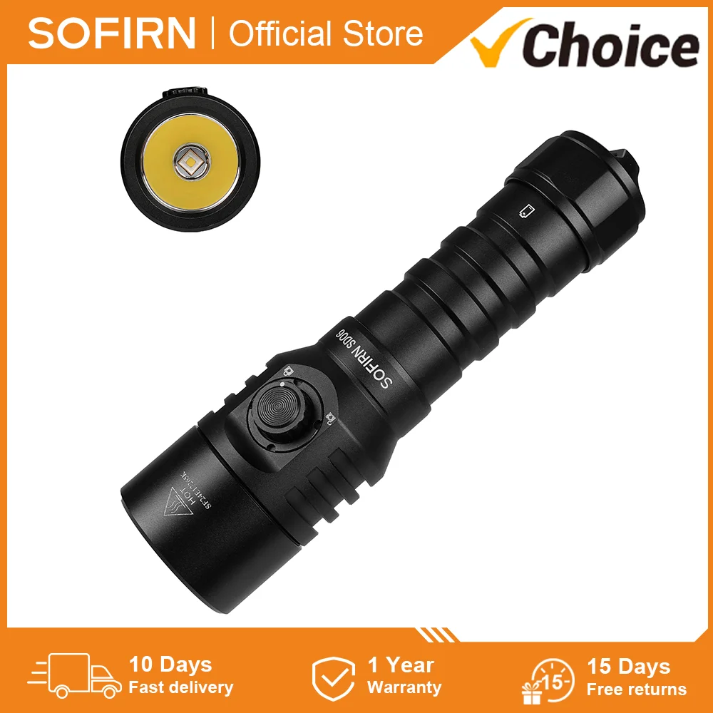 sofirn sd06 lanterna de mergulho subaquatico ip68 impermeavel poderoso alcance 472m tocha de mergulho 3200lm sft70 21700 01