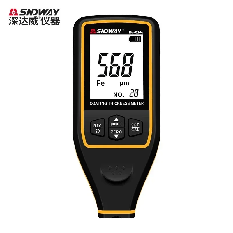 SNDWAY SW-6310A Automotive coating thickness gauge 0.1 um/0-1700 FE/NFE coating thickness tester micrometer spray tool