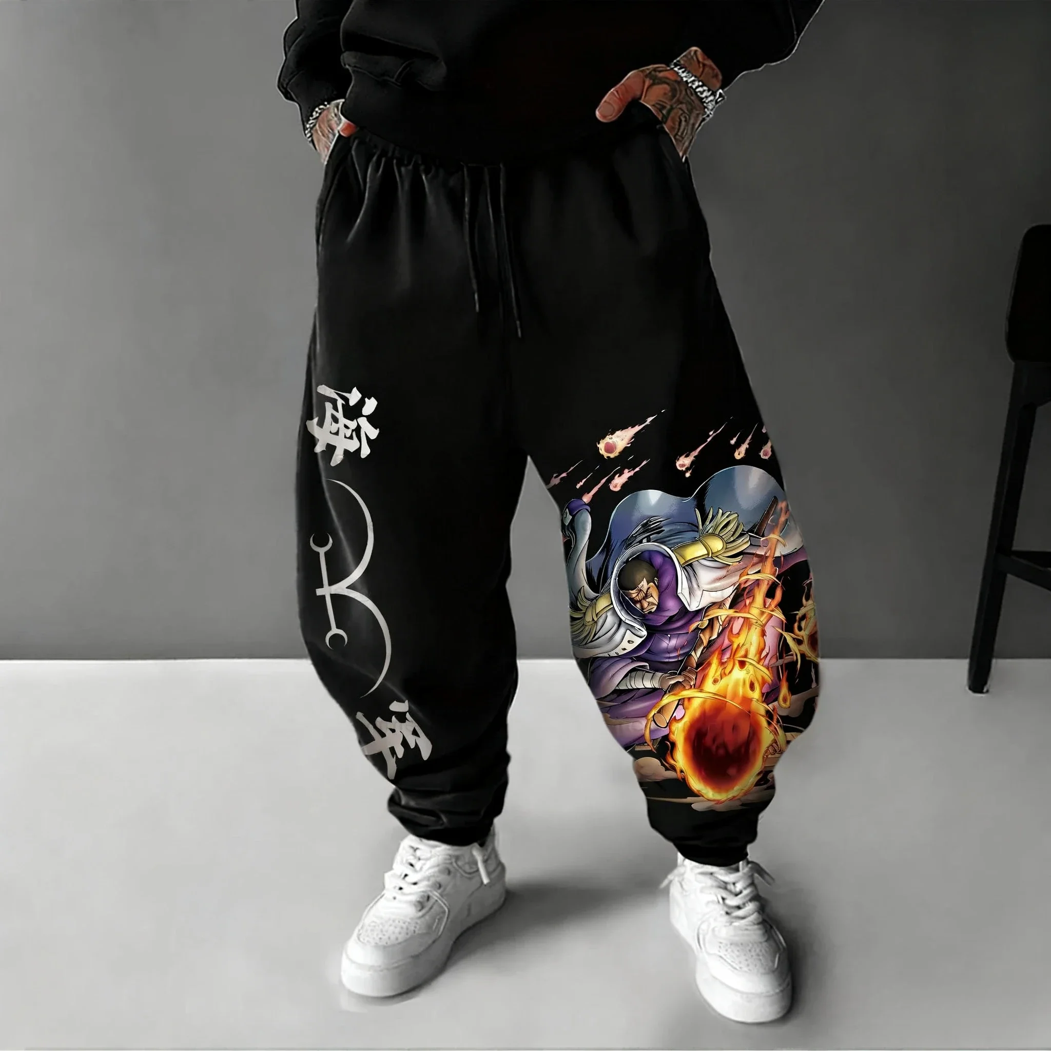 

ONE PIECE 2026 Autumn/Winter Cotton Pants Anime Color Printed Men's and Women's Sports Casual Fashion American Hip Hop Tights