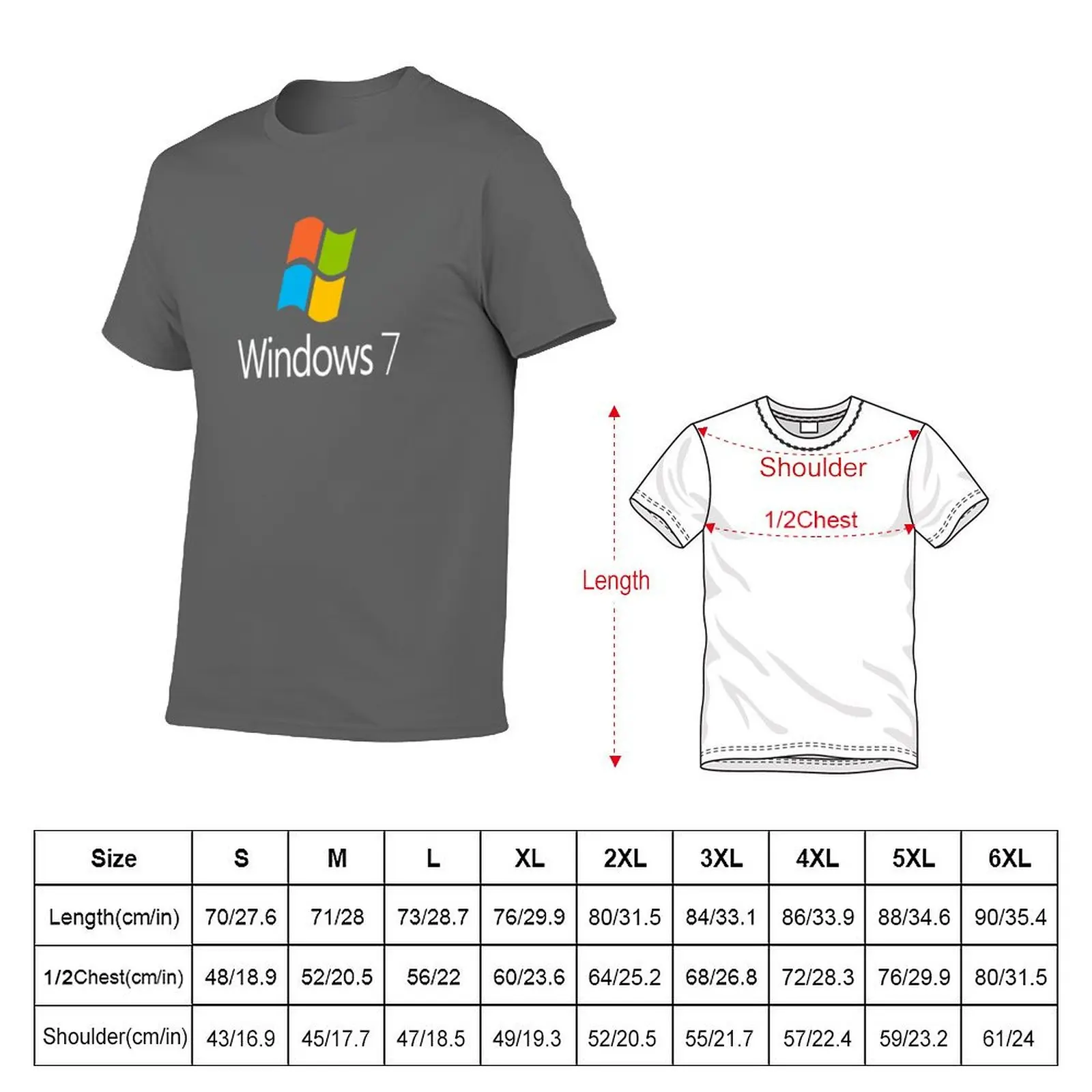7 - SALE Windows T-Shirt Work Wear Short Sleeve T-Shirt