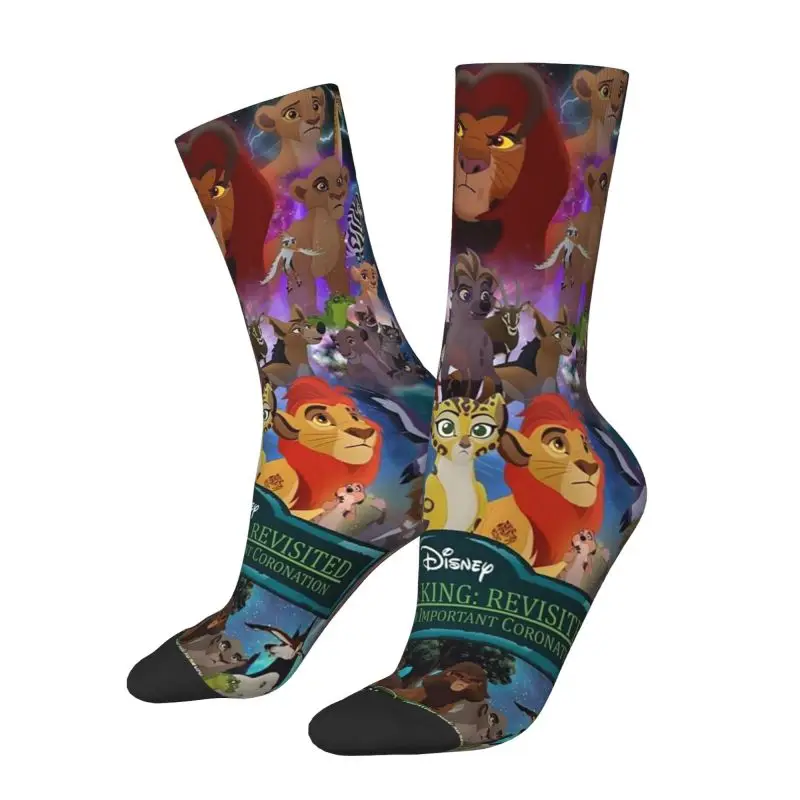 The Lion King Men's Crew Socks Unisex Funny 3D Print Dress Socks