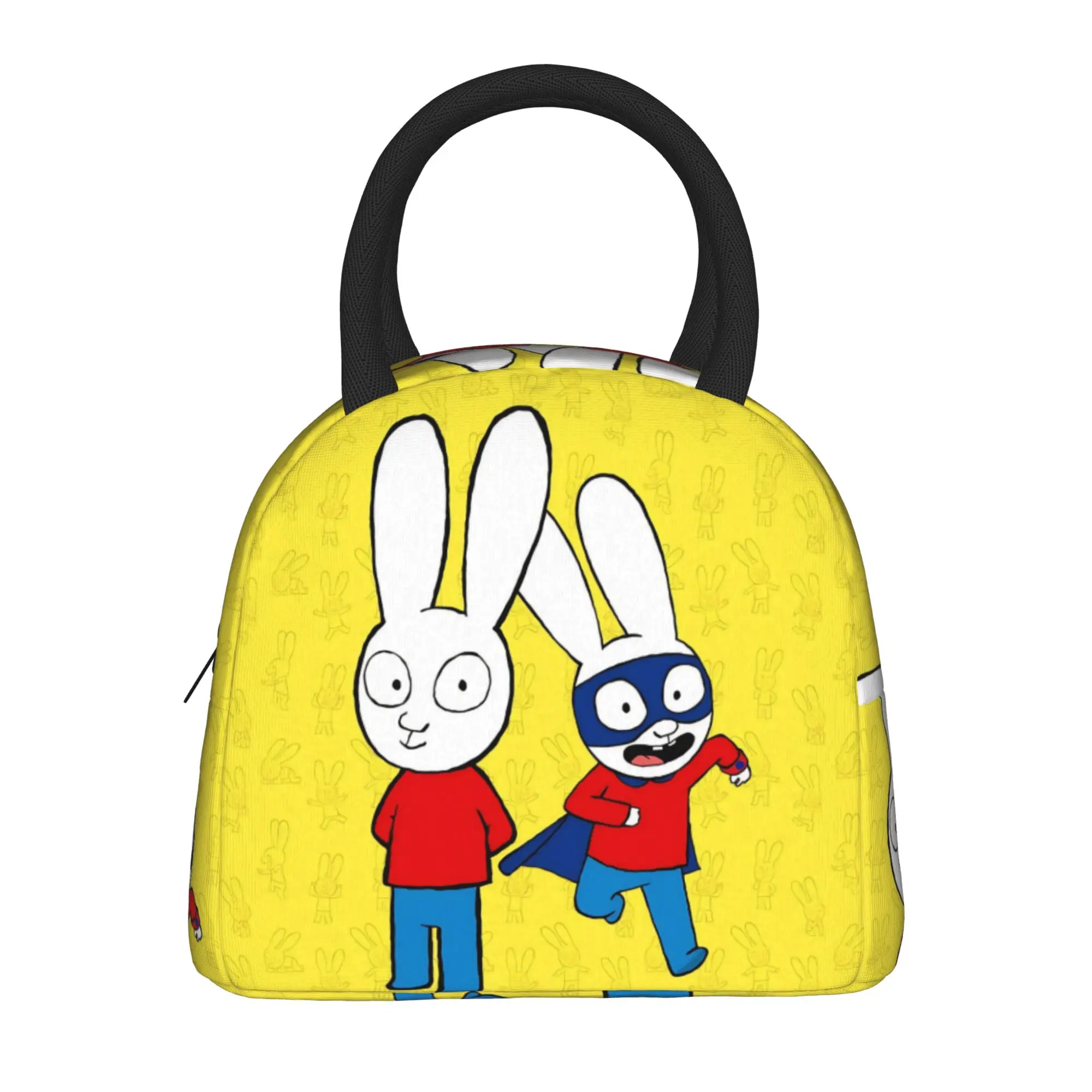 Simon Super Rabbit Thermal Insulated Lunch Bags for Office  Reusable Bento Box Men Women Thermal Cooler Lunch Boxes