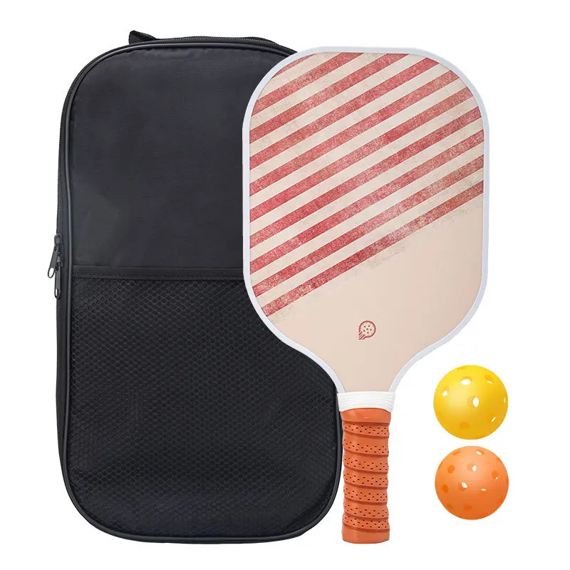 Remo de pickleball de cinco estrellas de fibra de carbono con tablero de panal