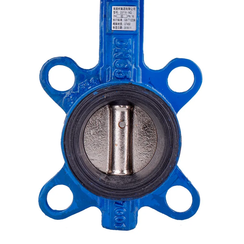 Manufacturers supply cast iron turbine clip-on butterfly valve iron manual butterfly valve handle rubber soft seal butterfly