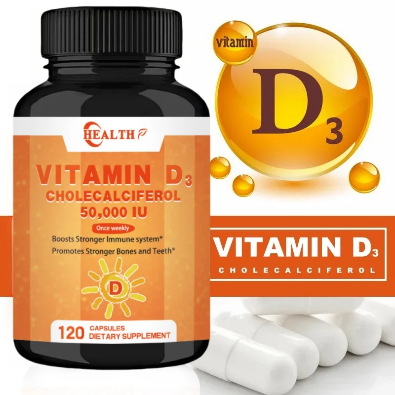 Vitamin D3 5000 Iu - Vitamin D Supplement Promotes Bone Formation, Cardiovascular Health, And Immune Support -120 Pills