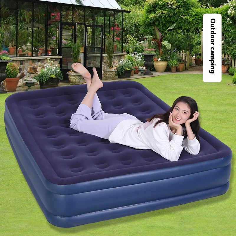 Fully Automatic PVC Inflatable Mattress Outdoor Tent Thickened Camping Floor Camping Portable Household Air Cushion Bed