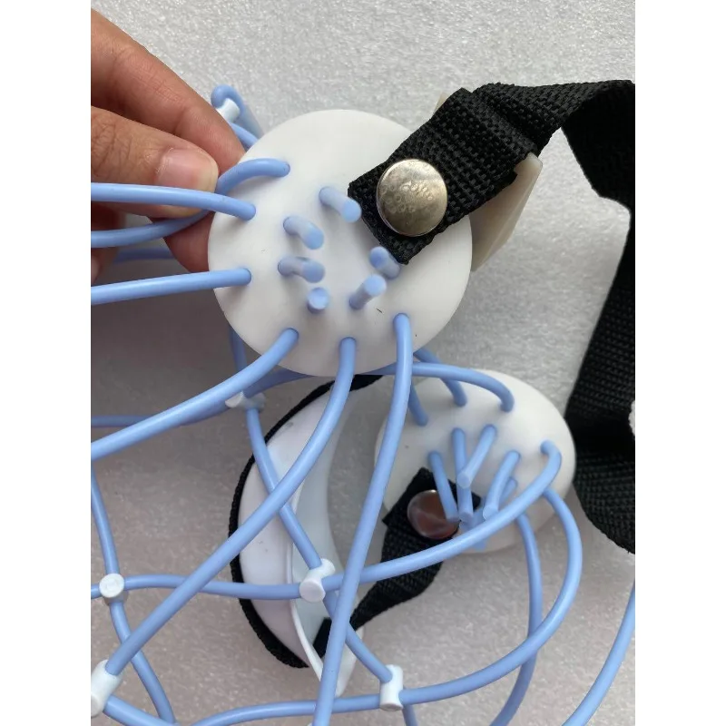 Nuocheng Topographic Mapper EEG Cap, EEG Electrode Cap Silicone Solid Adjustable Size