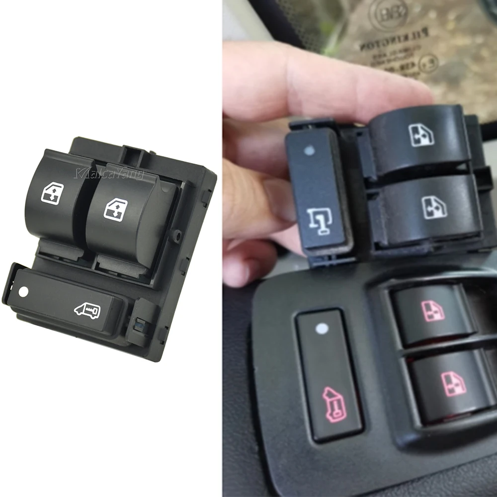 Electric Window Triple Switch Button 735421419 For FIAT Ducato Citroen Jumper II Peugeot Boxer II 735487419