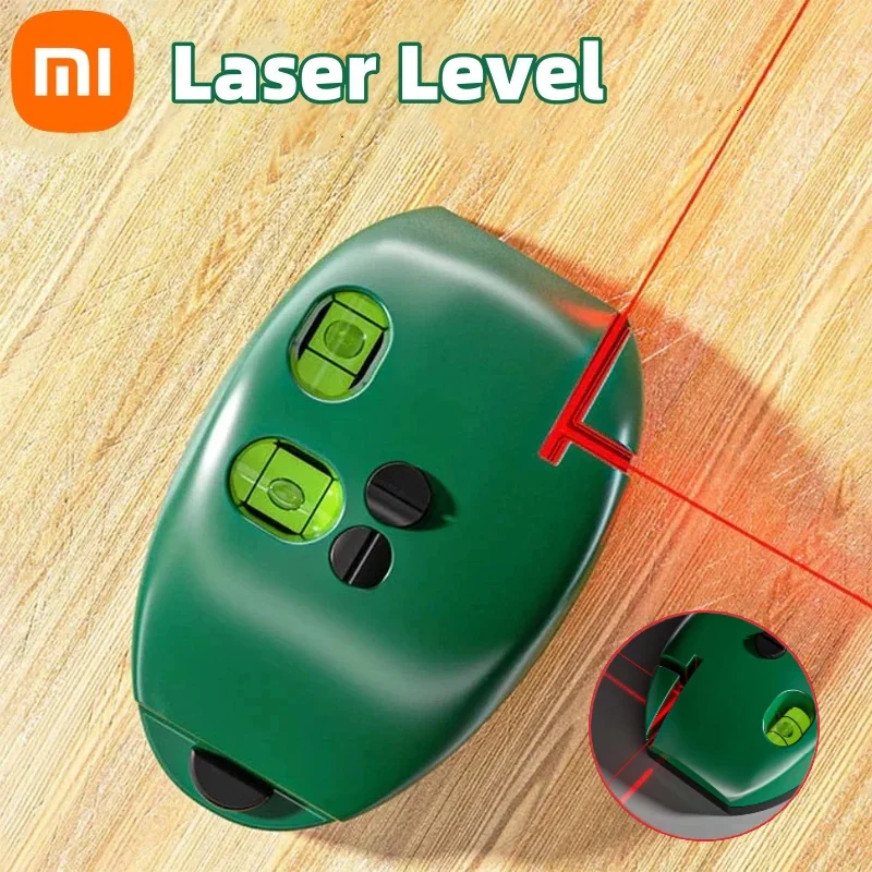 Xiaomi Portable 2 Lines Laser Levels ﻿Vertical Laser Level Infrared Horizontal Line 90 Degree Angle Leveling 20M Long Distance