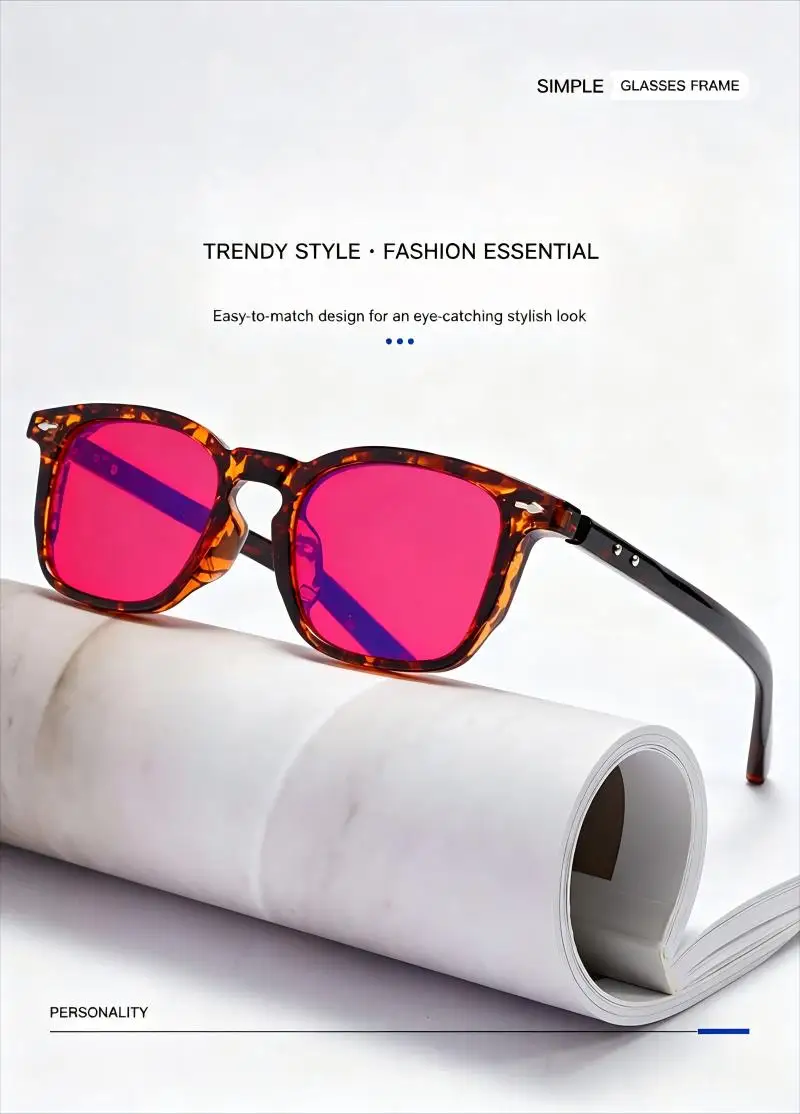99% Blue Light Blocking Glasses, PC Lens, Propionate Pin Temple, Unisex Gaming Eyeglasses, Fashion Black Frame