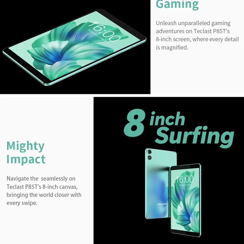 Teclast P85T 2026 Tablet Allwinner A523 8-Core 1.8Ghz 10Gb(4Gb+6Gb) Ram 64Gb Rom 8 Inch 800×1280Ips Wifi5 4g 5000Mah Type-C