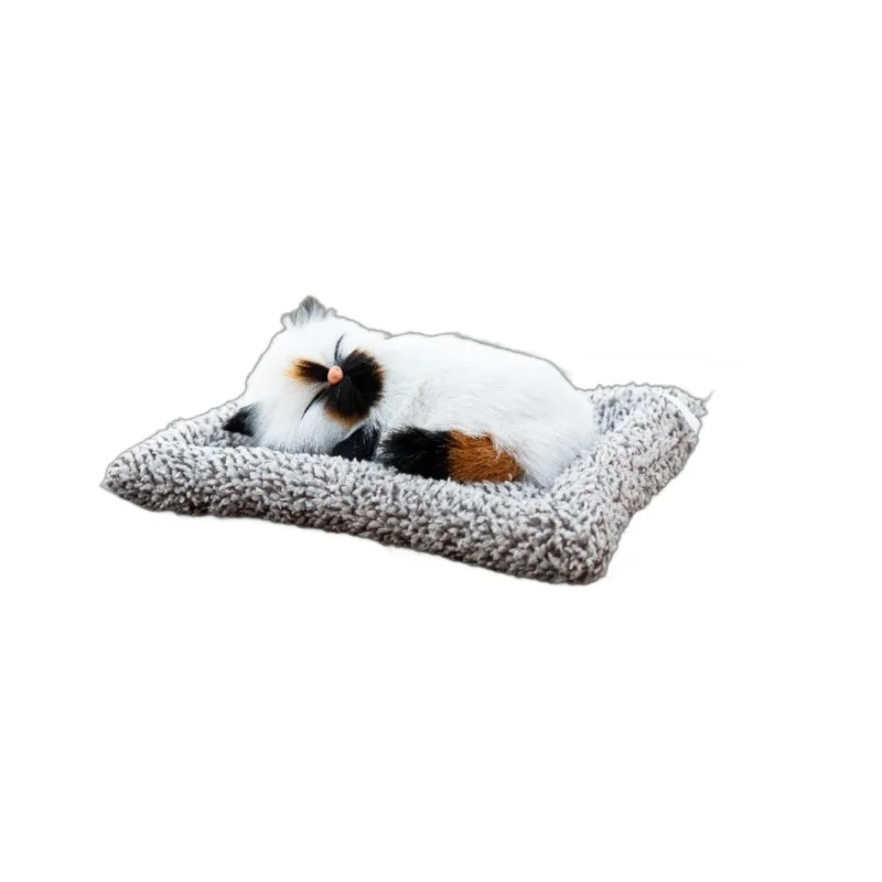 Nowa Symulacja Pluszowe Zwierzątka Koty Psy Zabawka Samochód Ozdoby na Deskę Rozdzielczą Dekor Realistyczne Zwierzę Pluszowa Lalka Prezent dla Dzieci Akcesoria Samochodowe