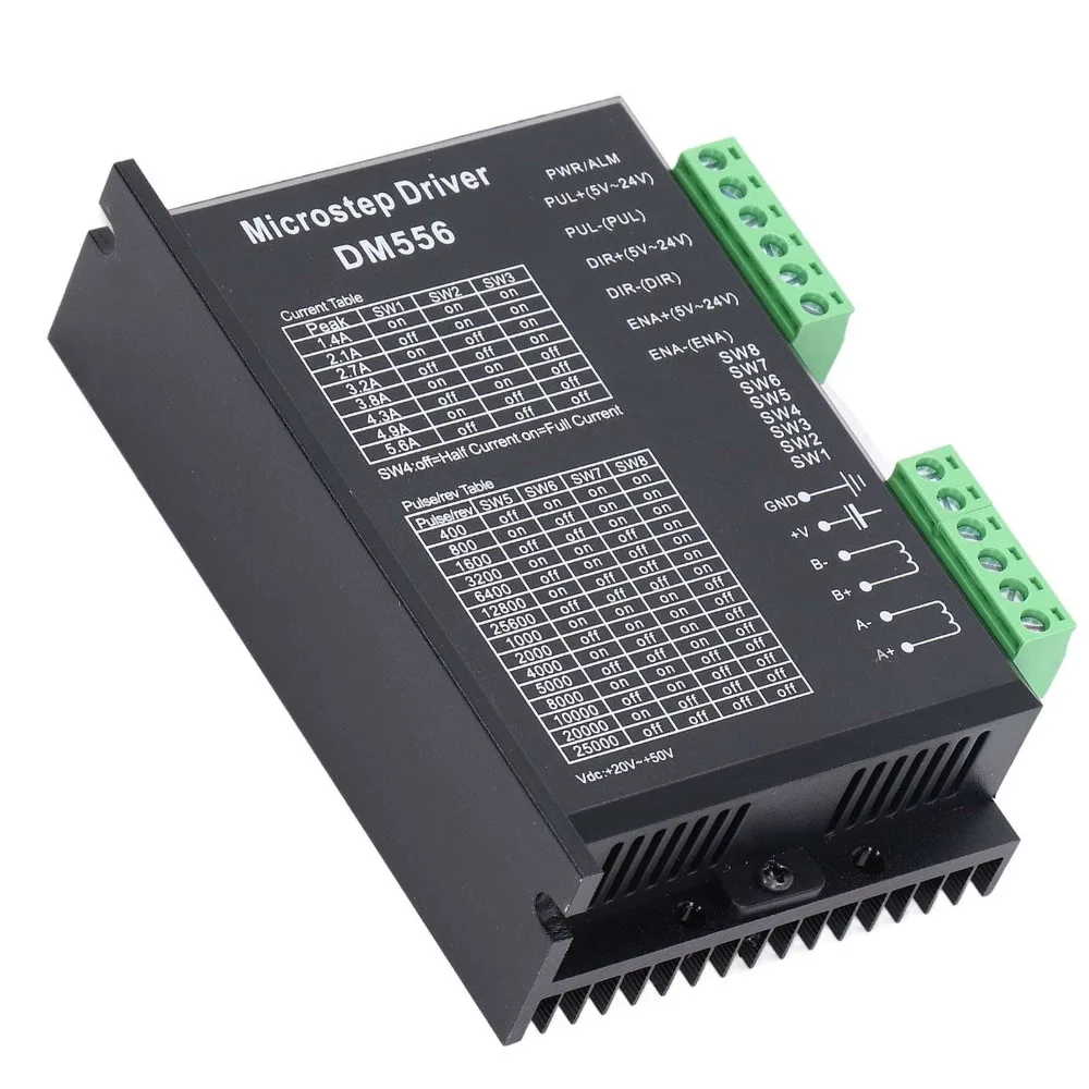 Practical 2 Phase Stepper Motor Driver 5.6A 24-50VDC Digital Stepper Driver 2.1A-5.6A Microstep Driver For NEMA23