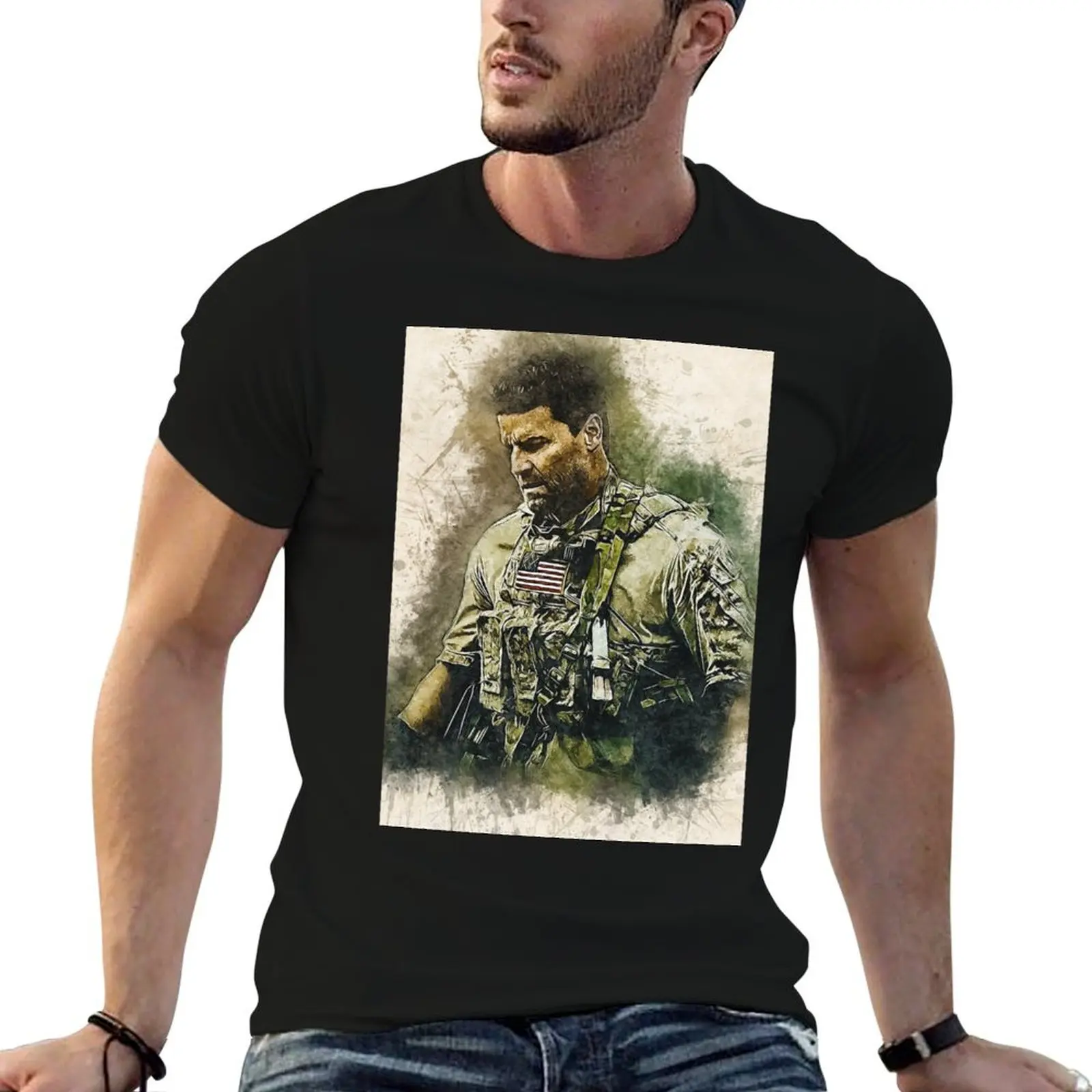 

B. man to art for / t shirts fan man cotton T-Shirt shirt Watercolor t Tribute A splash David