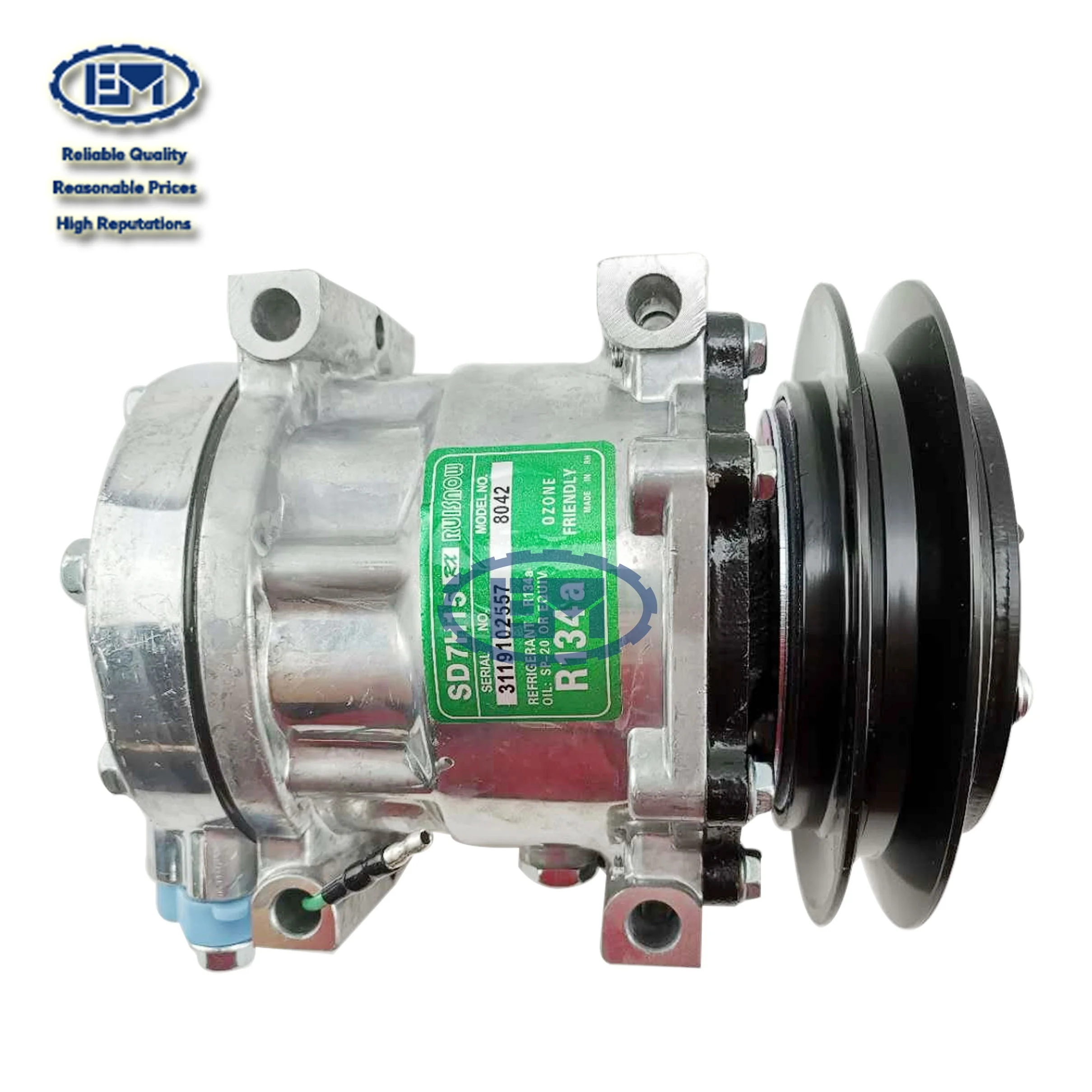 Excavators Air Condition Compressor EM Kobelco Excavators SK200 SK210 SK350 SK460 Construction Machinery Parts YX91V00001F1