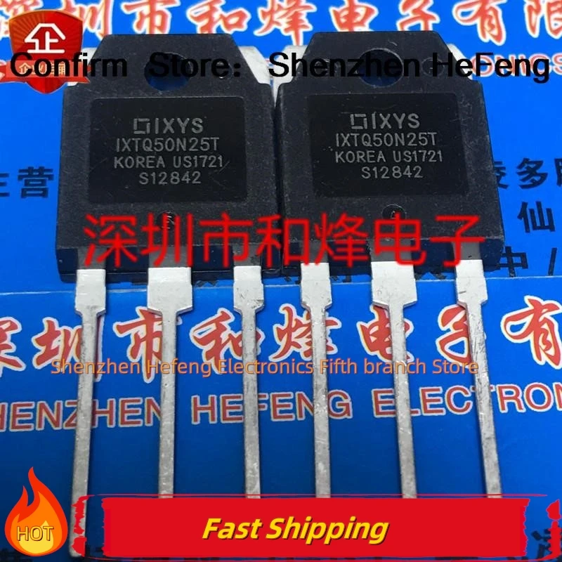 5PCS-10PCS IXTQ50N25T  TO-3P 250V 50A    NEW AND ORIGINAL  Quality Can Be Purchased