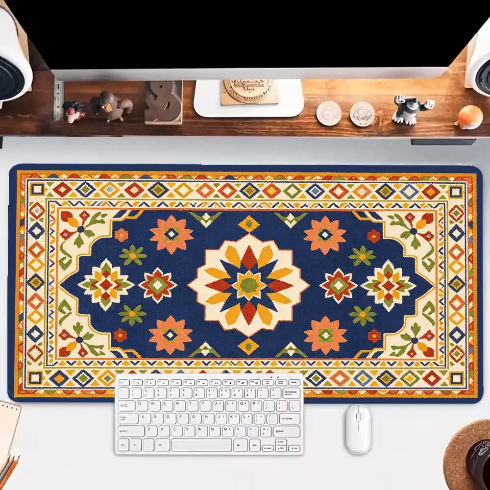 Fairy Tale Sky Island Persian Rug Pattern Play Mat Mouse Pad Thick Rubber For Kids Room Decor