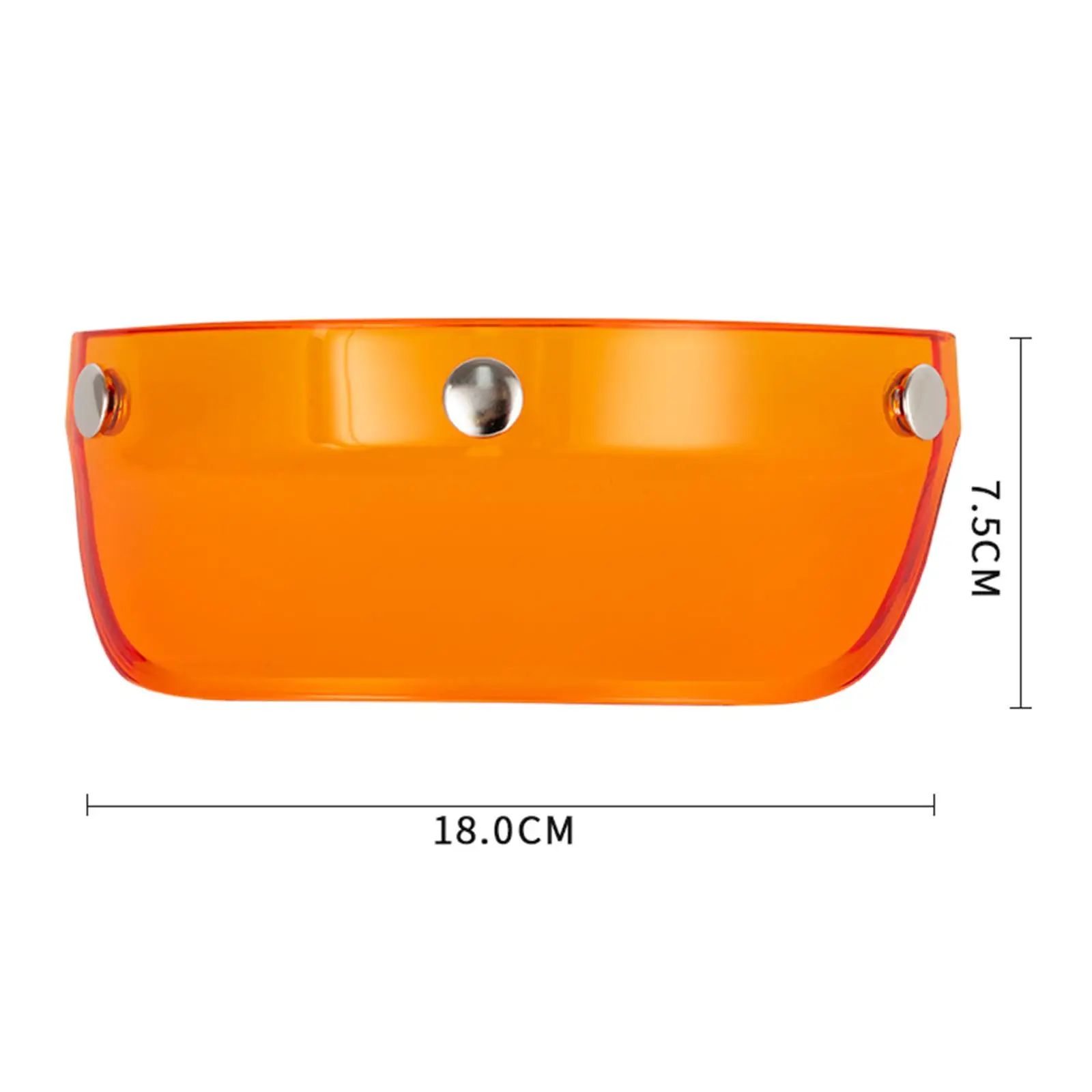 Motorcycle Helmet Visor Peak Shield 3 Snap for Retro Helmets - Image 6