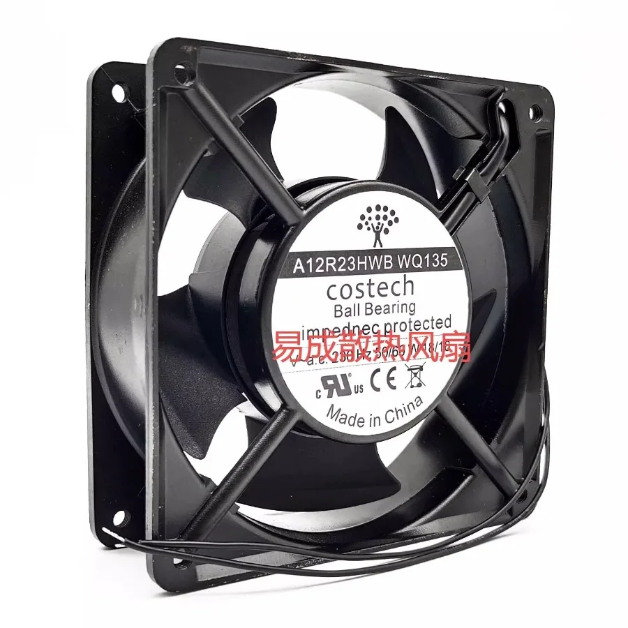 AA+for Costech A12R23HWB WQ135 230V 18W 12038 12CM Inverter Cooling Fan